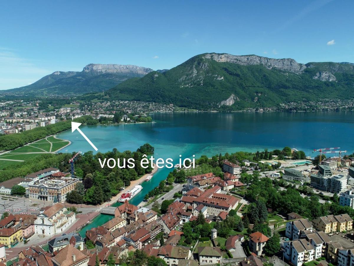 Studio Moderne, Place Parking Prive, Emplacement Ideal A 100 M Du Lac. Annecy Buitenkant foto