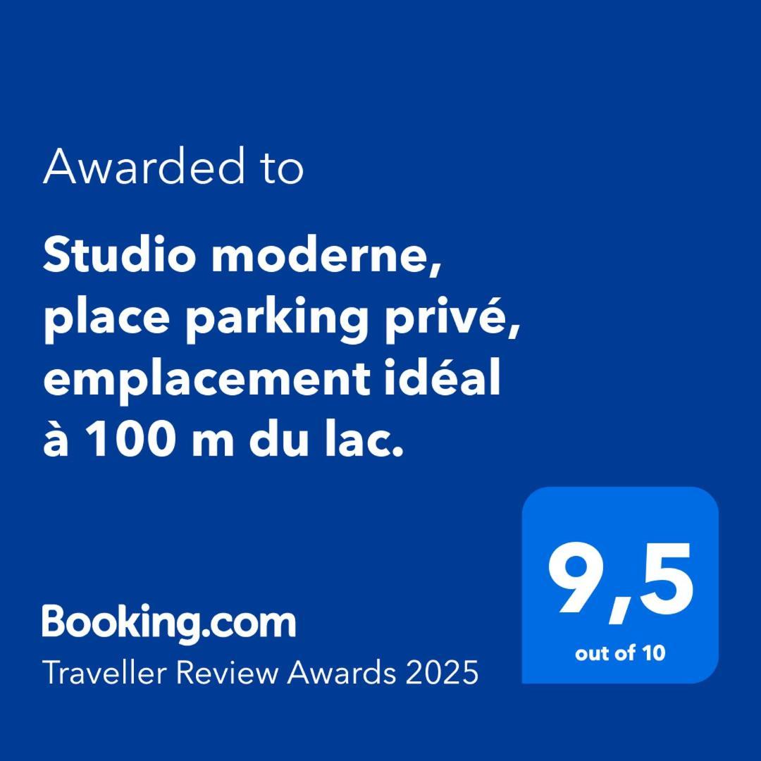 Studio Moderne, Place Parking Prive, Emplacement Ideal A 100 M Du Lac. Annecy Buitenkant foto